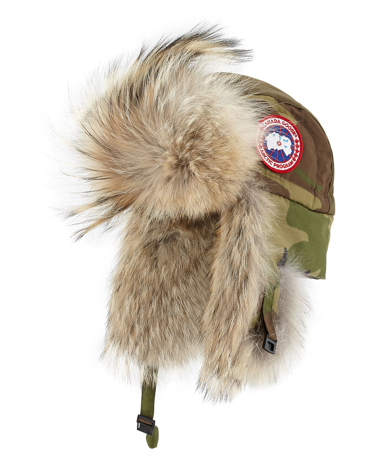 Canada goose Coyote-fur Aviator Hat in Black | Lyst