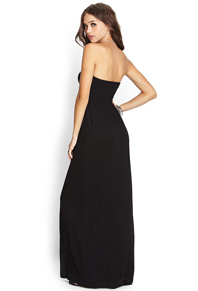 Forever 21 Strapless Maxi Dress in ...