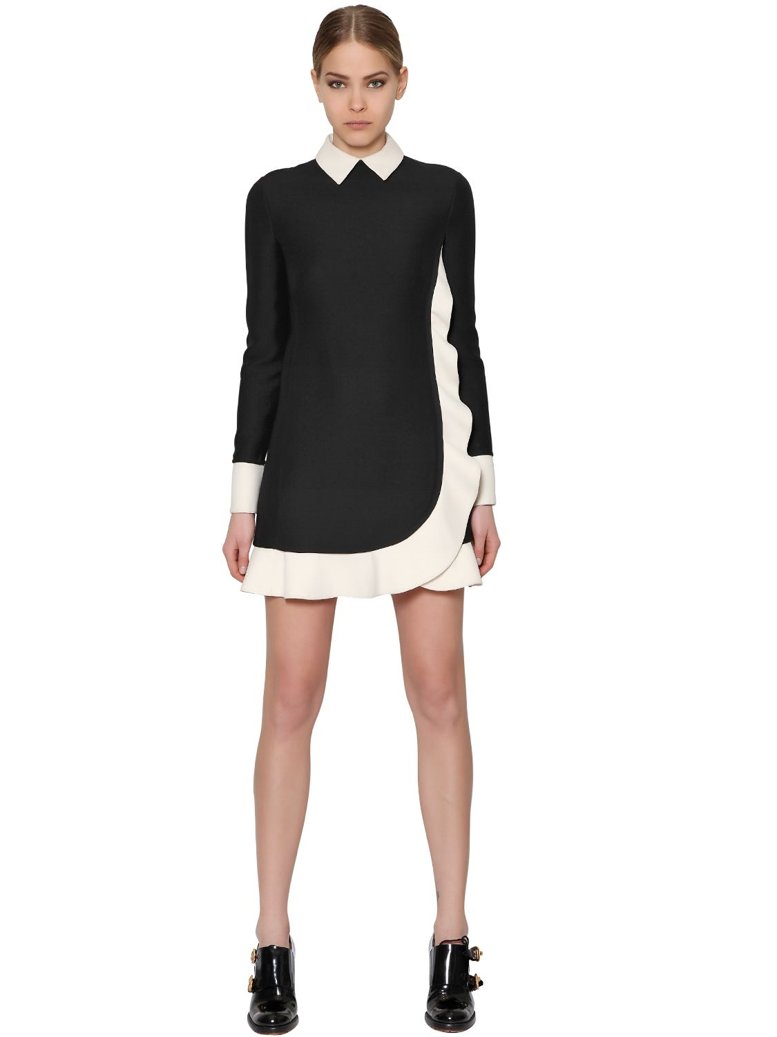 valentino dress black and white