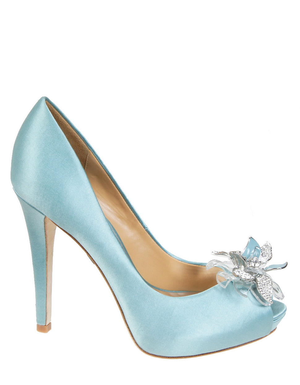 badgley mischka blue pumps