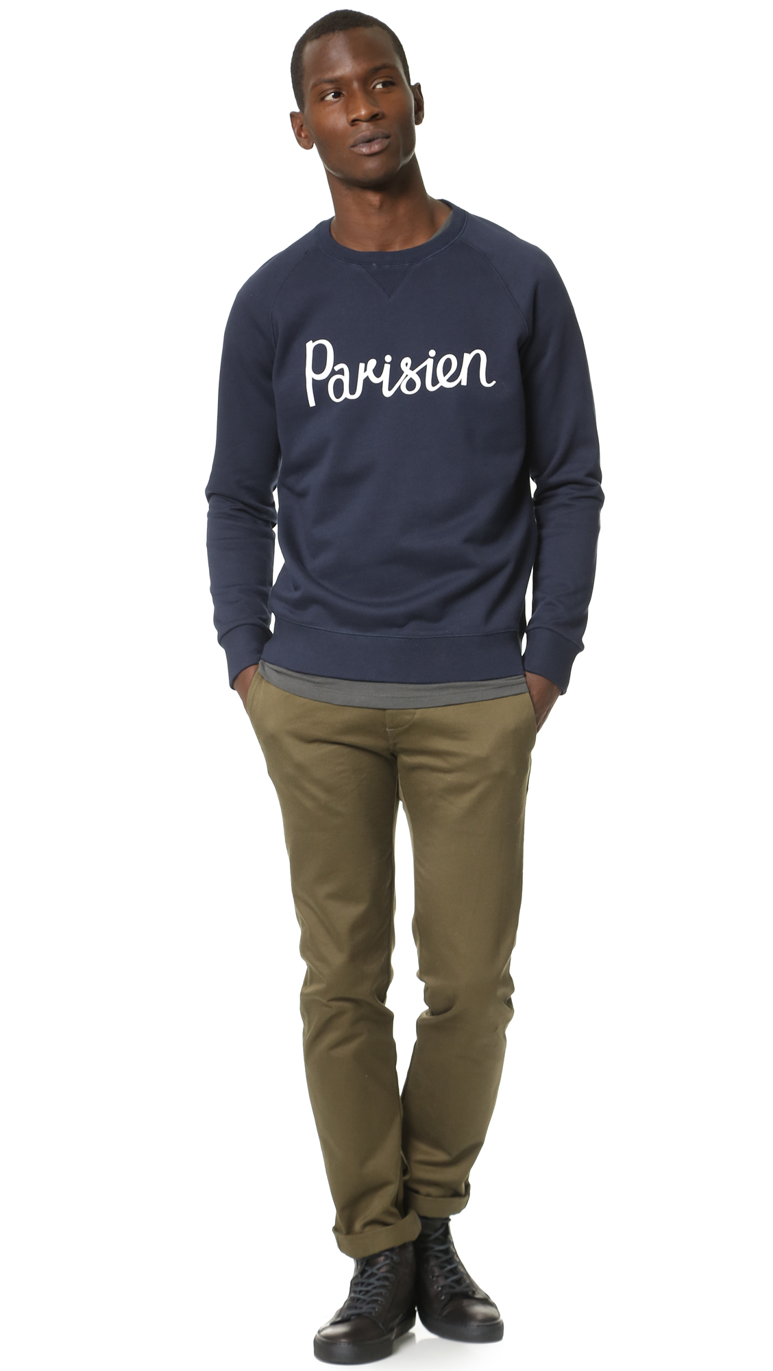 maison kitsune parisien sweatshirt