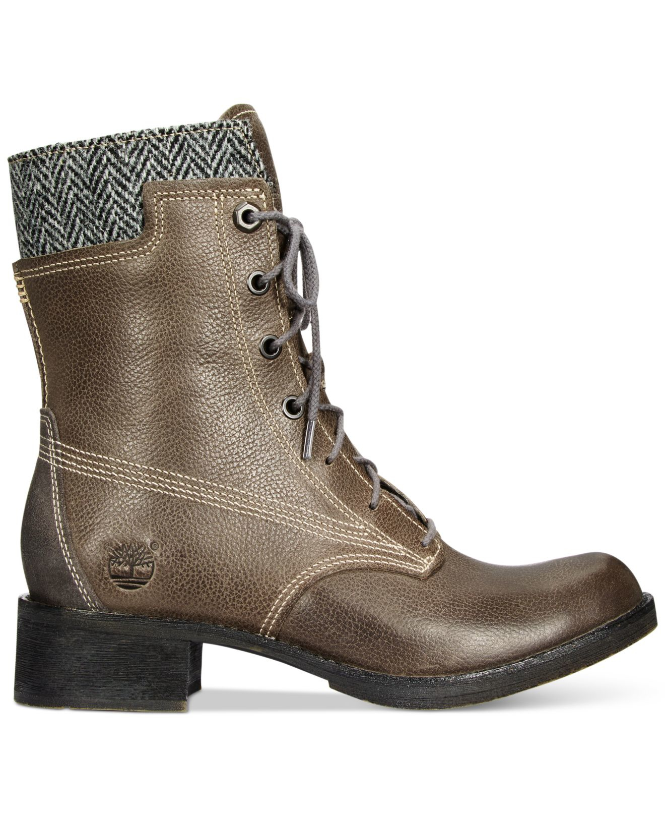 Timberland Women's Whittemore Laceup Boots in Gray (Grey Leather) Lyst