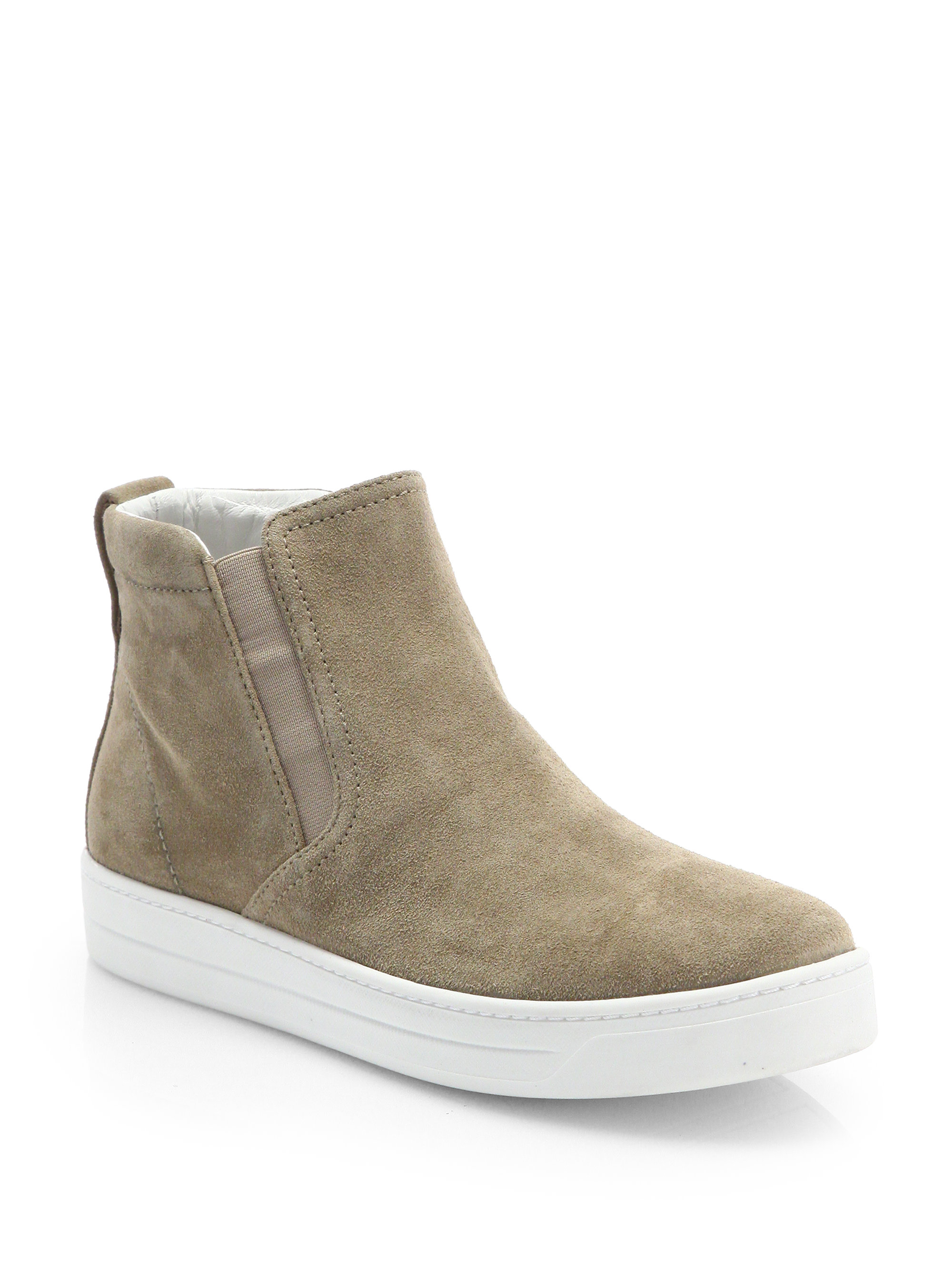 laceless high top sneakers