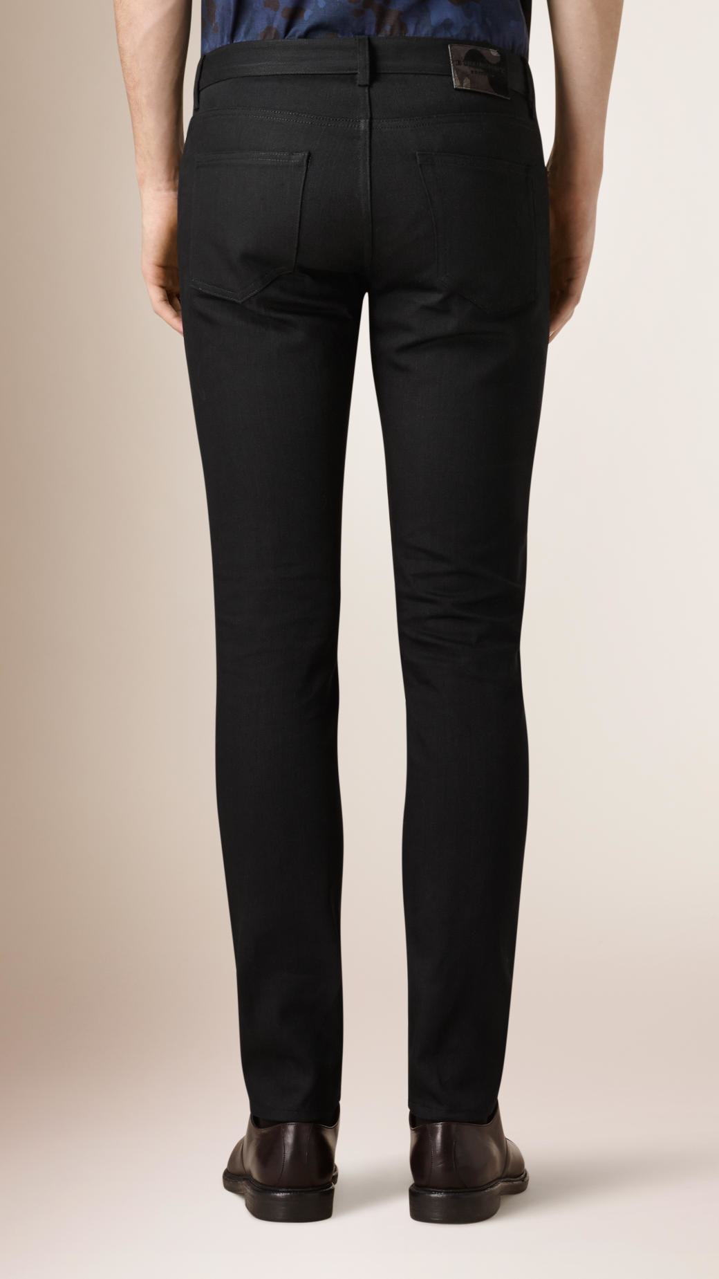 burberry jeans mens black