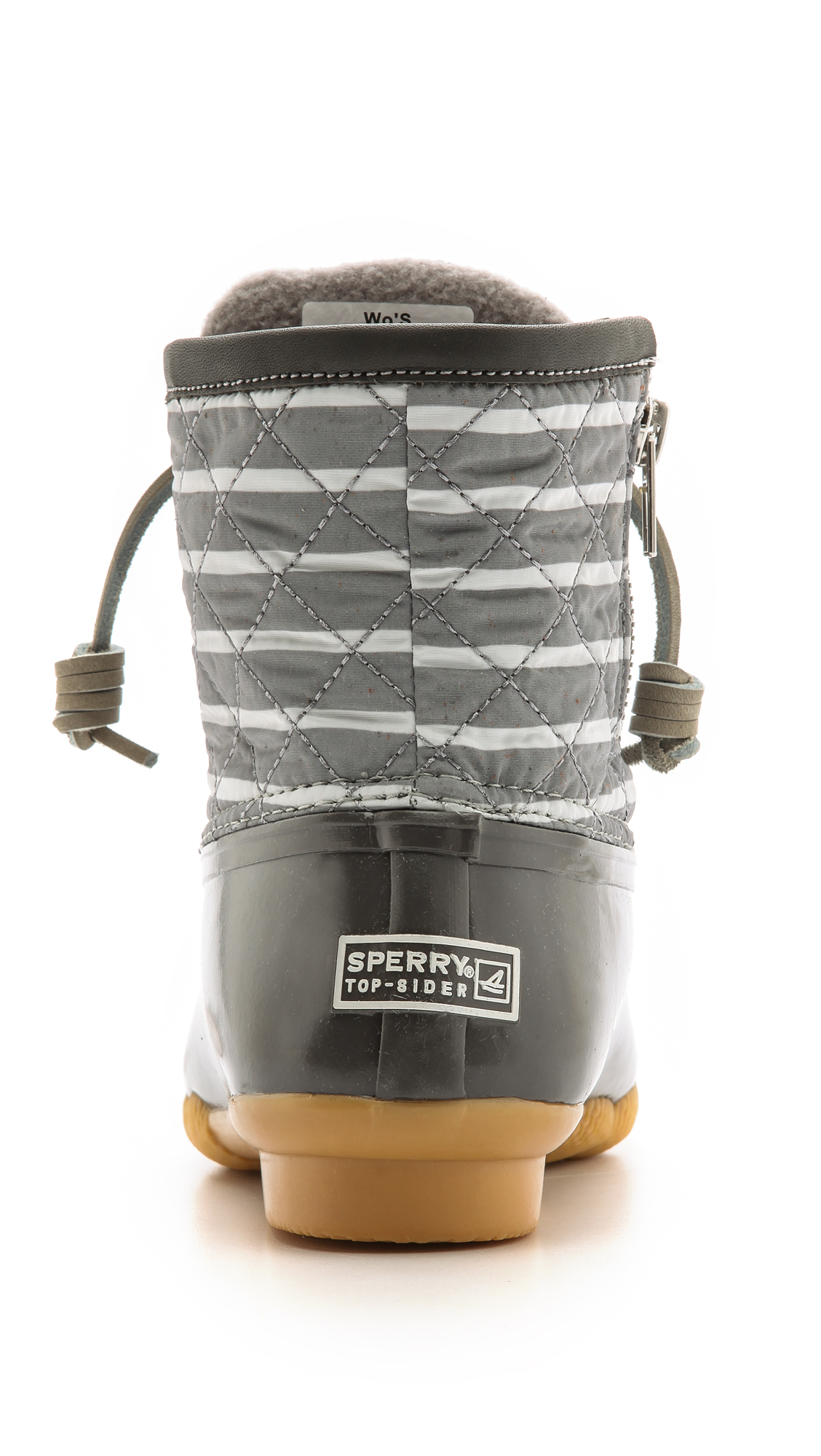 sperry striped duck boots