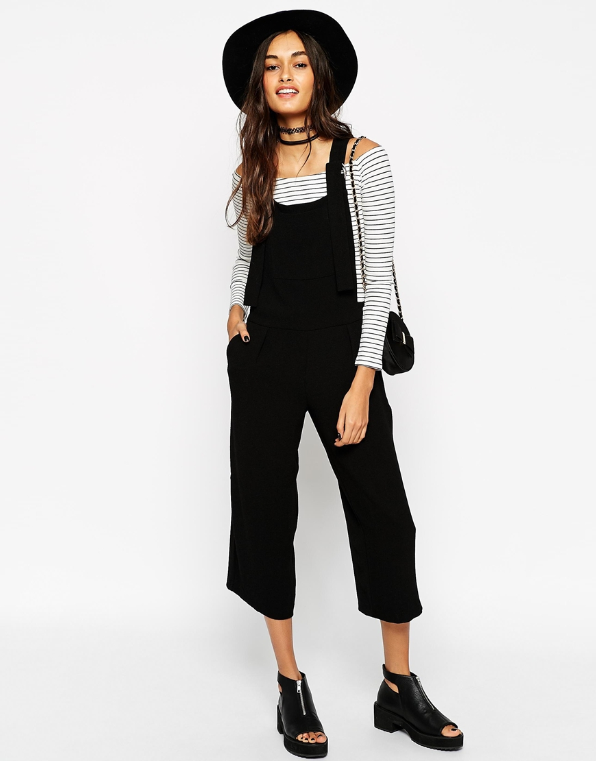 pinafore culotte jumpsuit