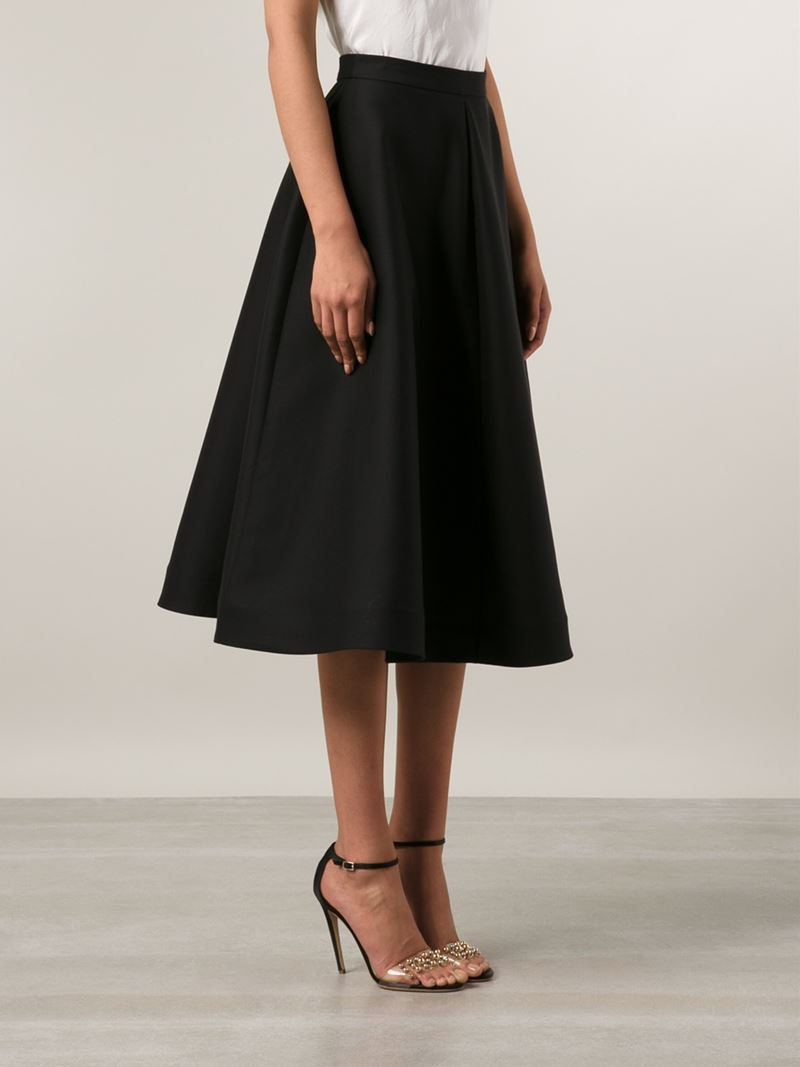 Black circle skirt midi Clearance