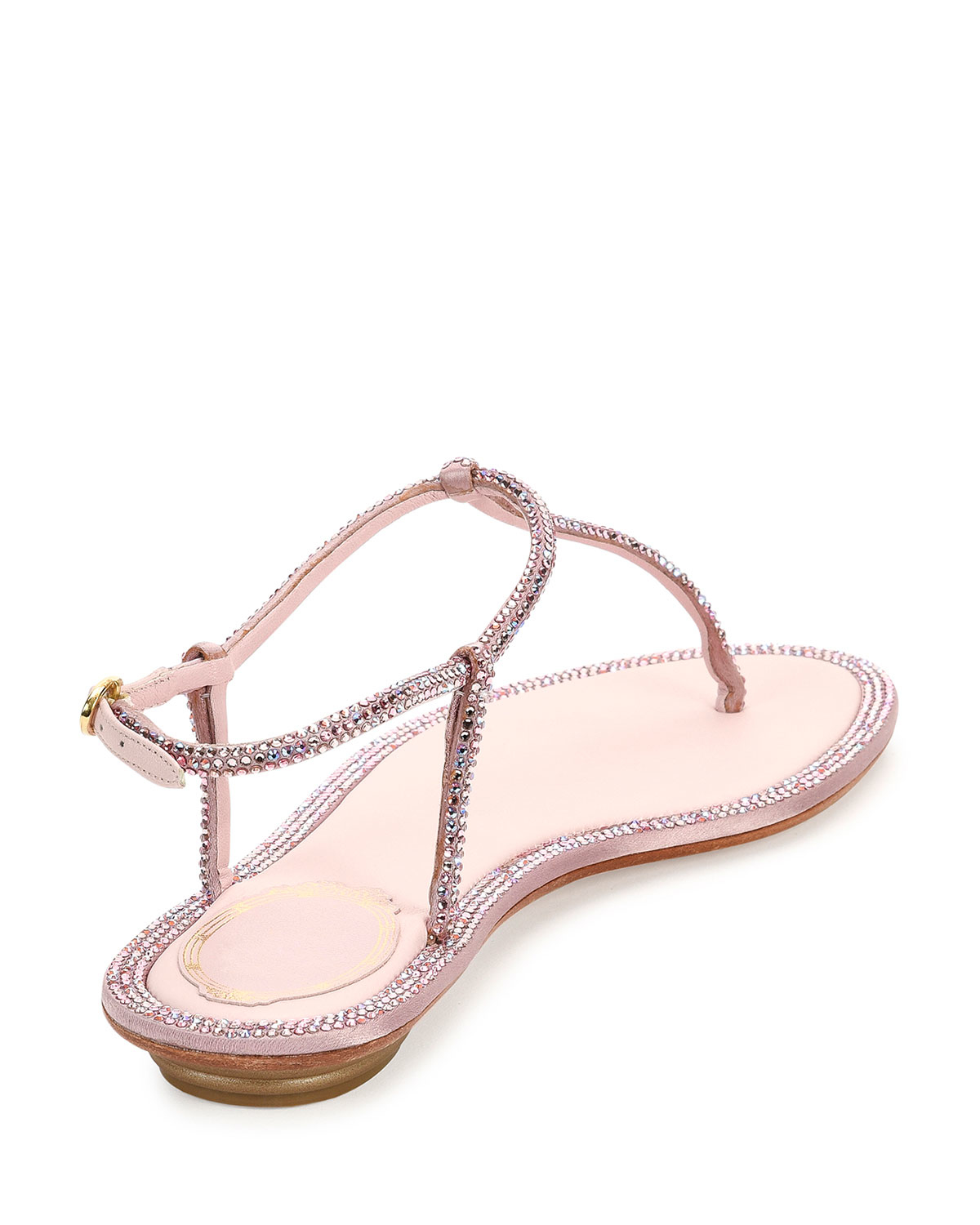crystal thong sandals