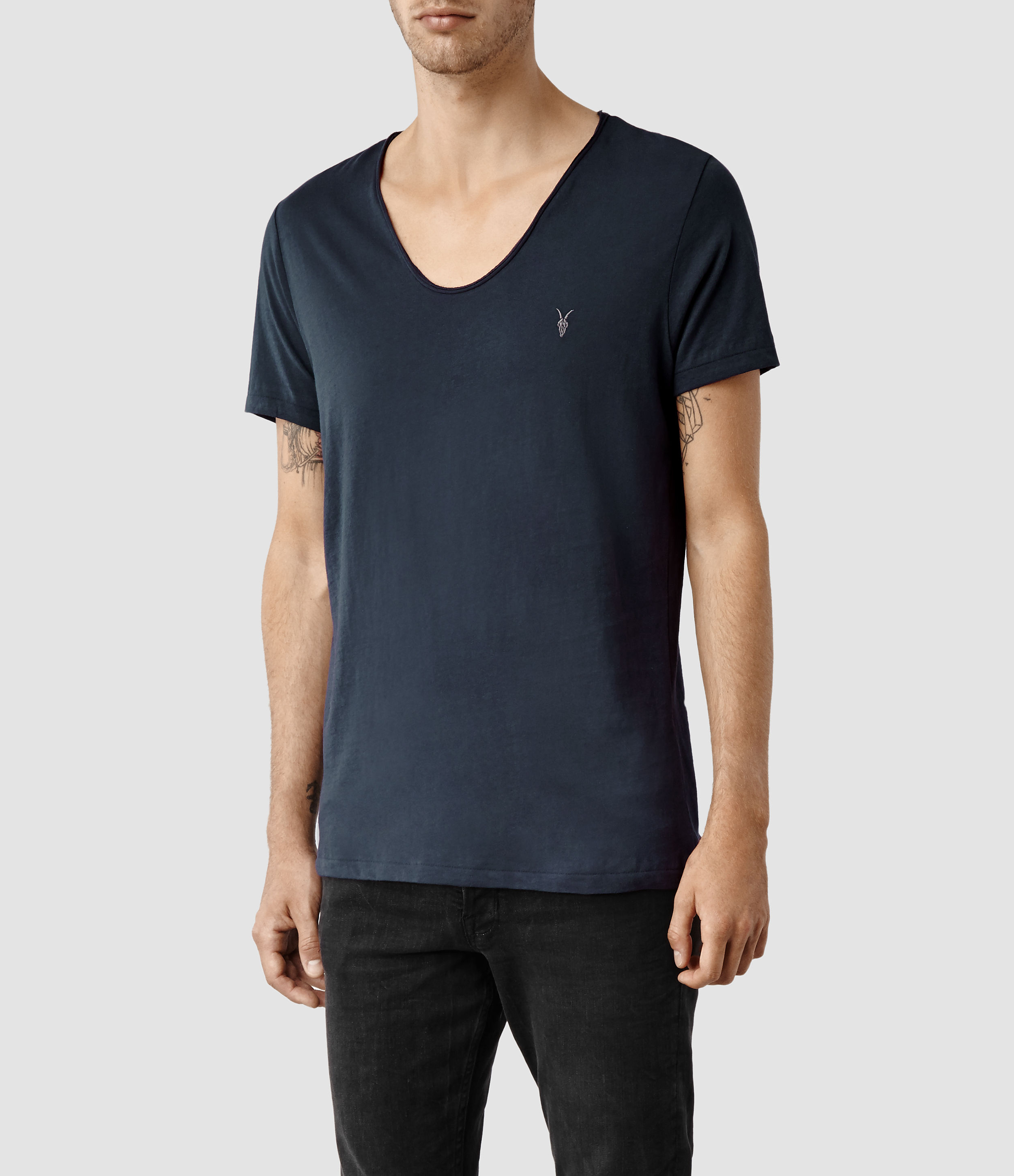 AllSaints Tonic Scoop T-Shirt in Blue 