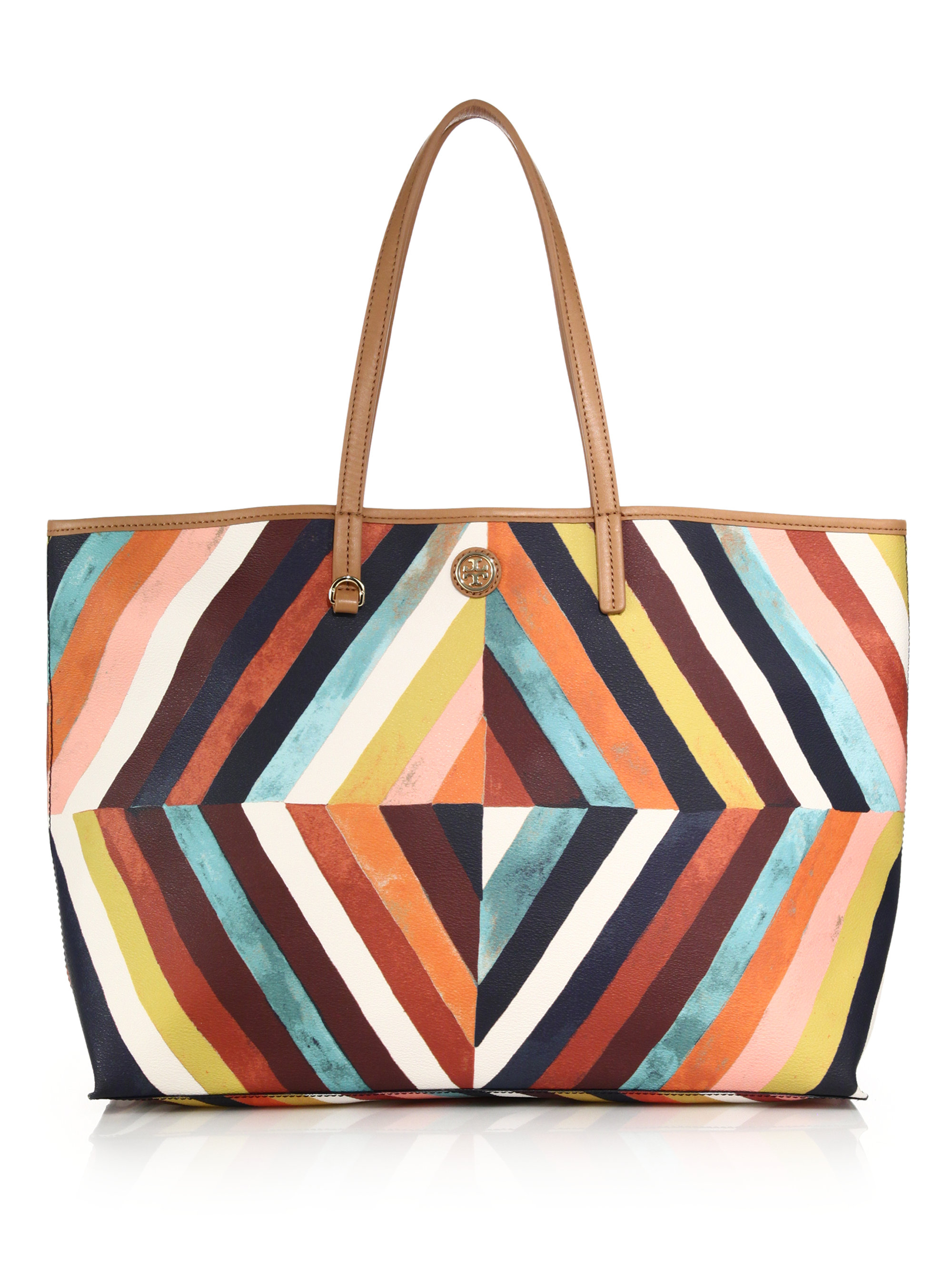 Tory Burch Kerrington Diamond Striped Tote | Lyst