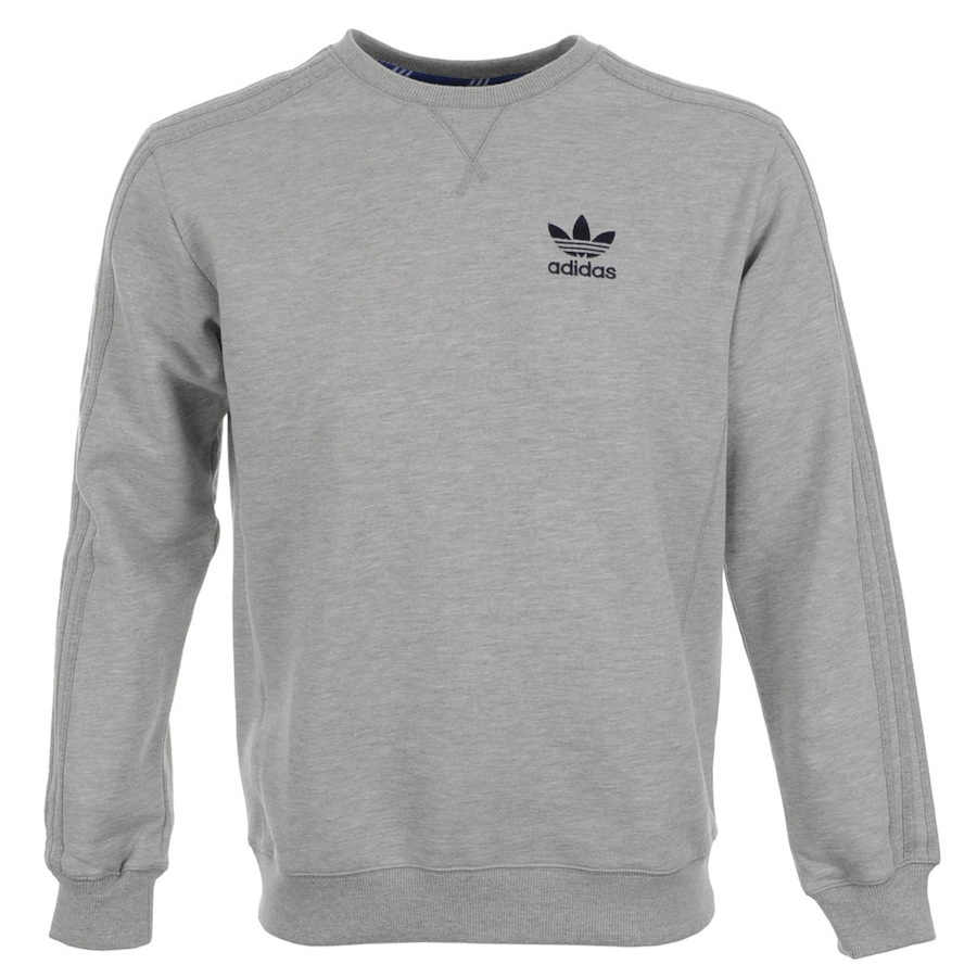 adidas Cotton Originals Sport Crew Sweatshirt Jumper in Grey (Grey) for ...