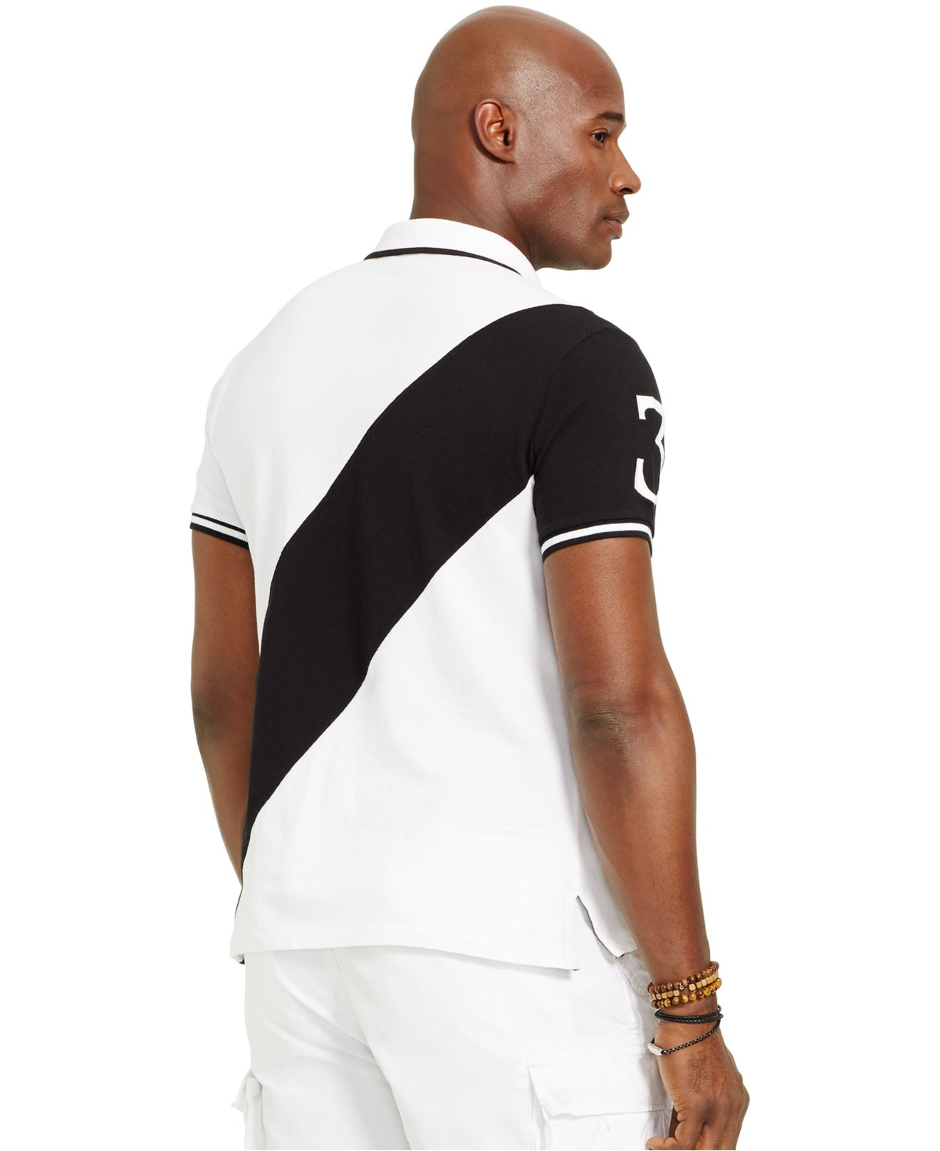 big and tall black polo