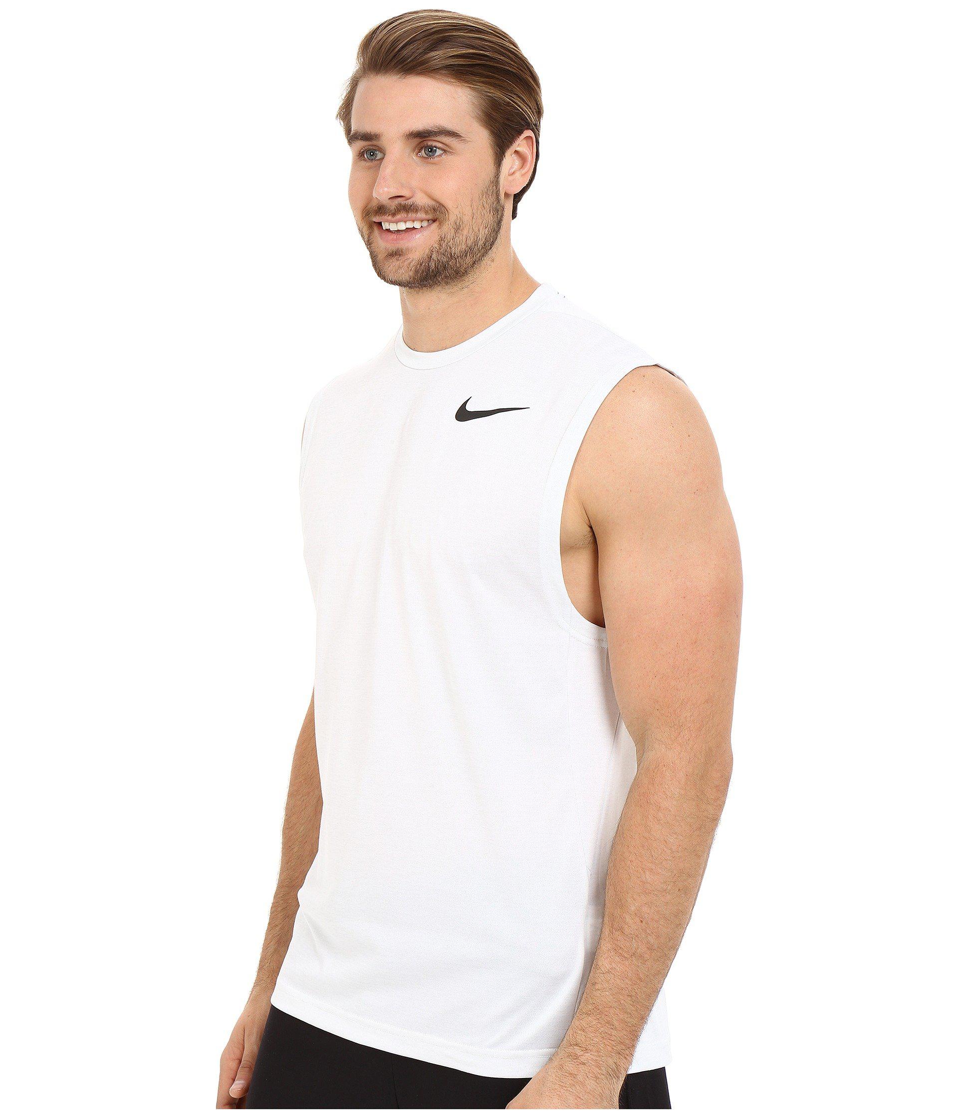 Nike Dri-fittm Training Muscle Tank Top in White for Men - Lyst