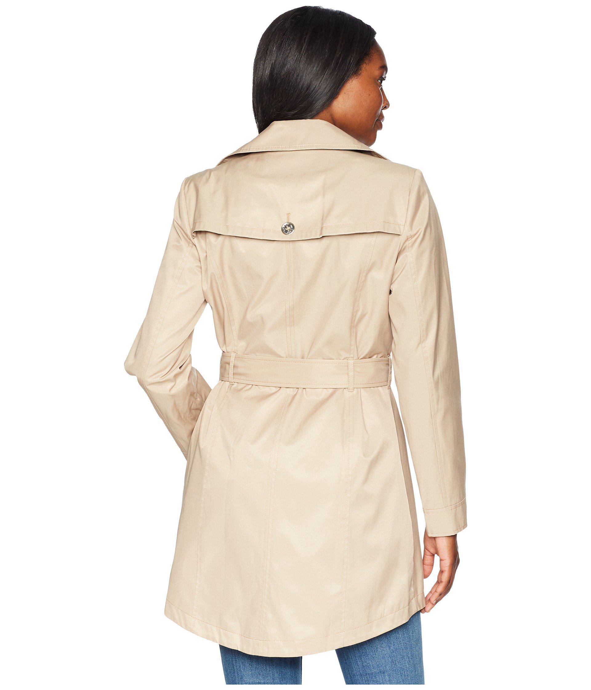 Lyst Tommy  Hilfiger  Belted Raincoat in Natural