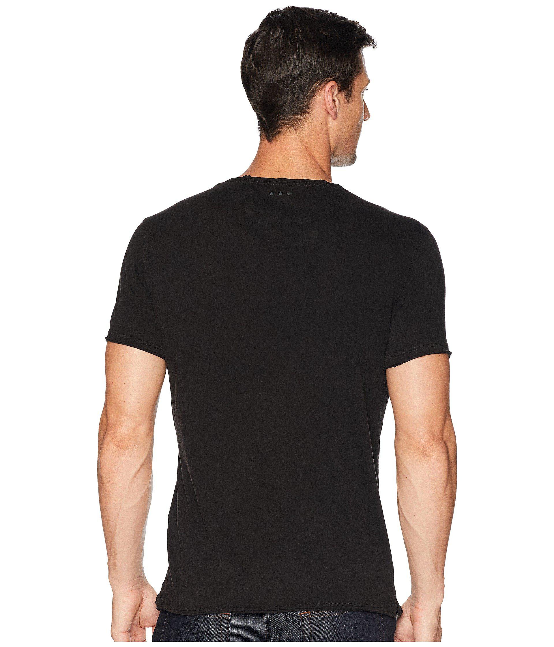 John Varvatos Star USA Men/'s Black Bowery Live Graphic Crew-Neck T-Shirt