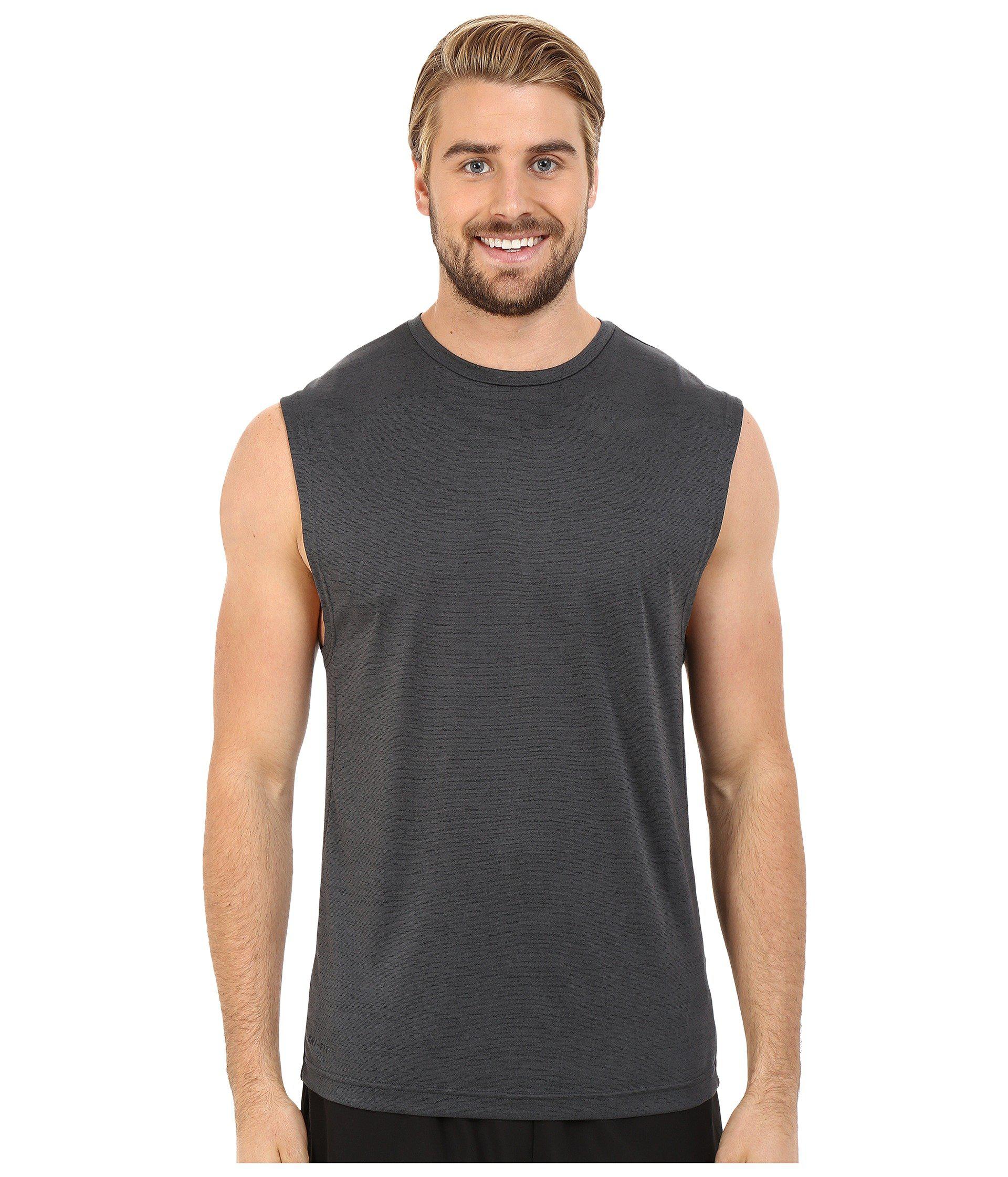 Lyst Nike Drifittm Training Muscle Tank Top in Black