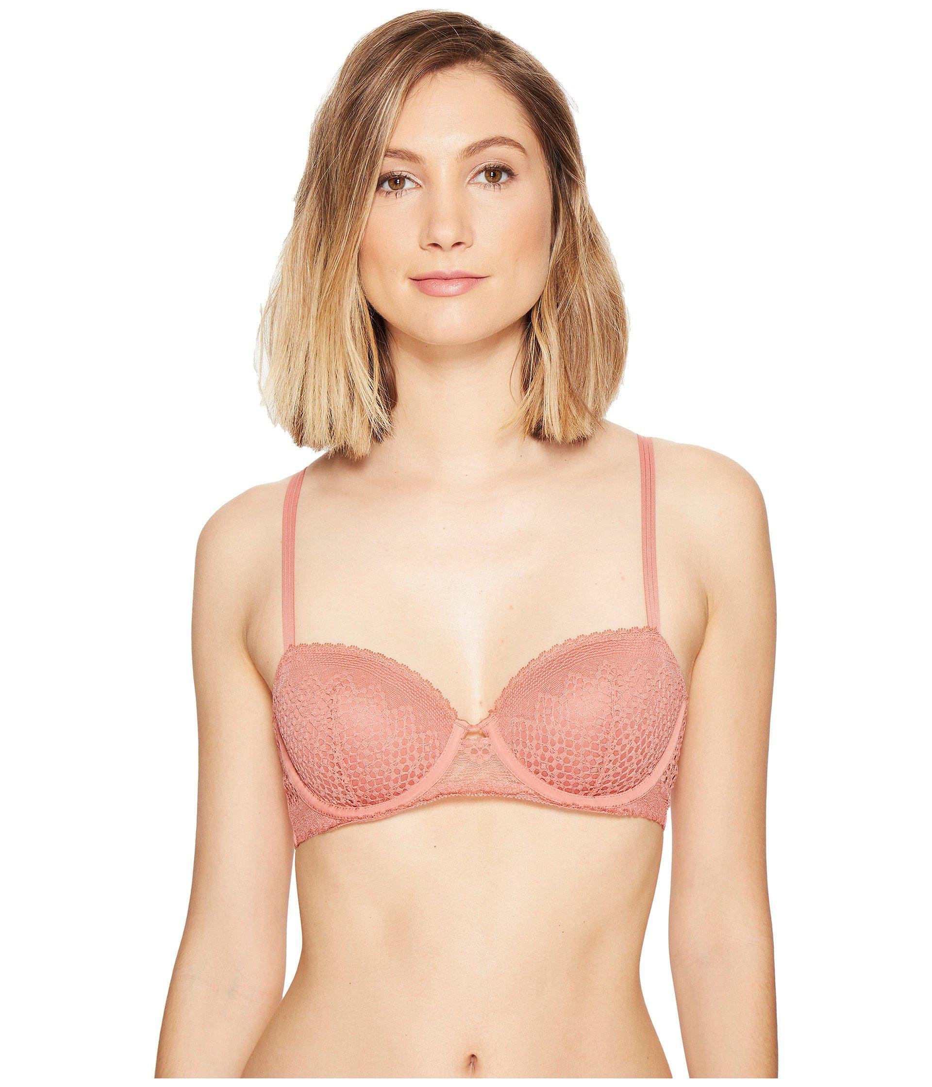 Lyst Dkny Sheer Lace Bra