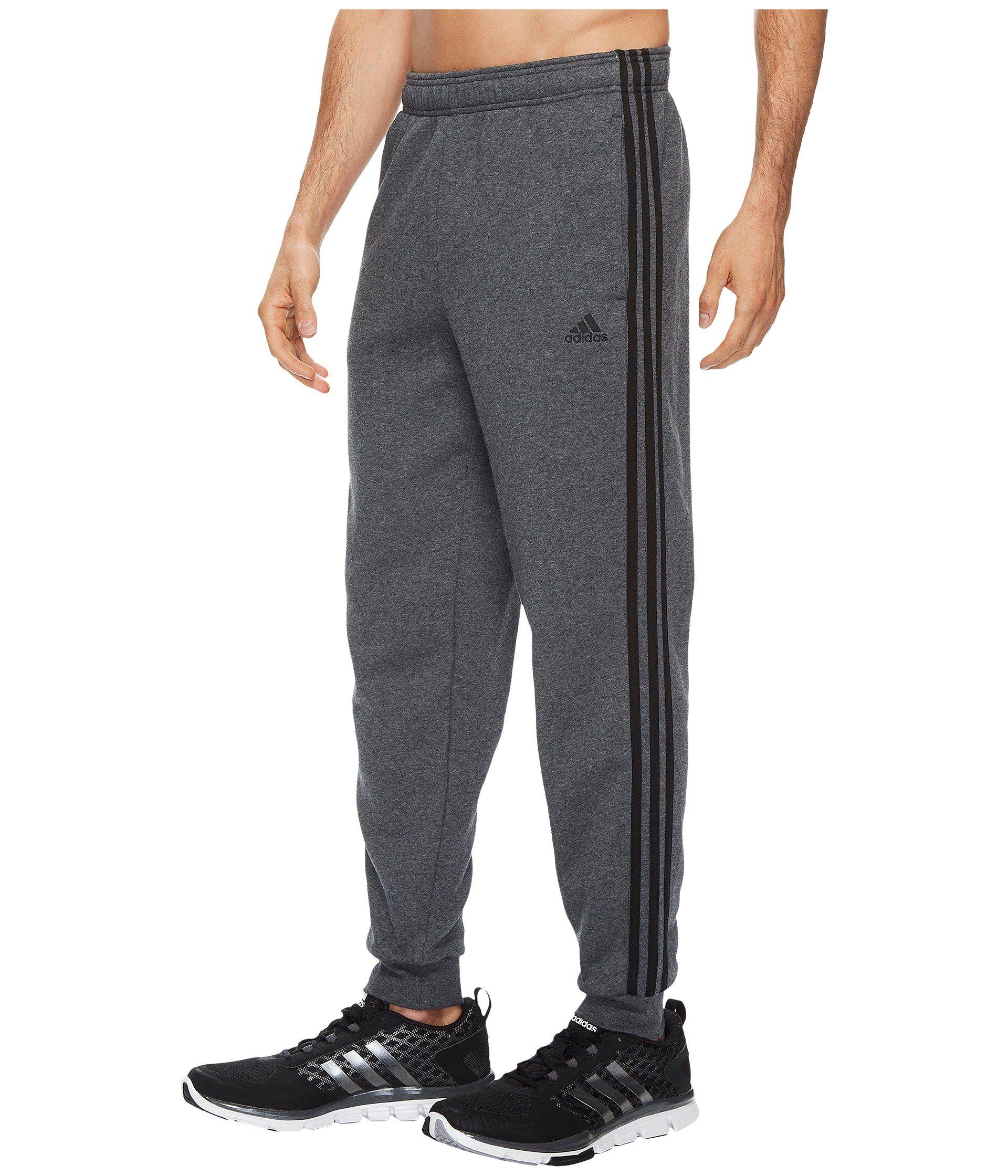 Lyst adidas Essentials 3s Tapered & Cuffed Pants in Gray Lyst adidas Essentials 3s Tapered & Cuffed Pants in Gray