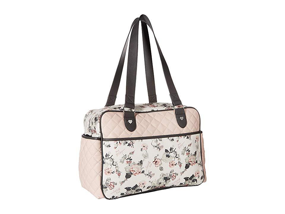 Betsey Johnson Quilted Tote Diaper Bag (pink Multi) Diaper Bags in Pink Lyst