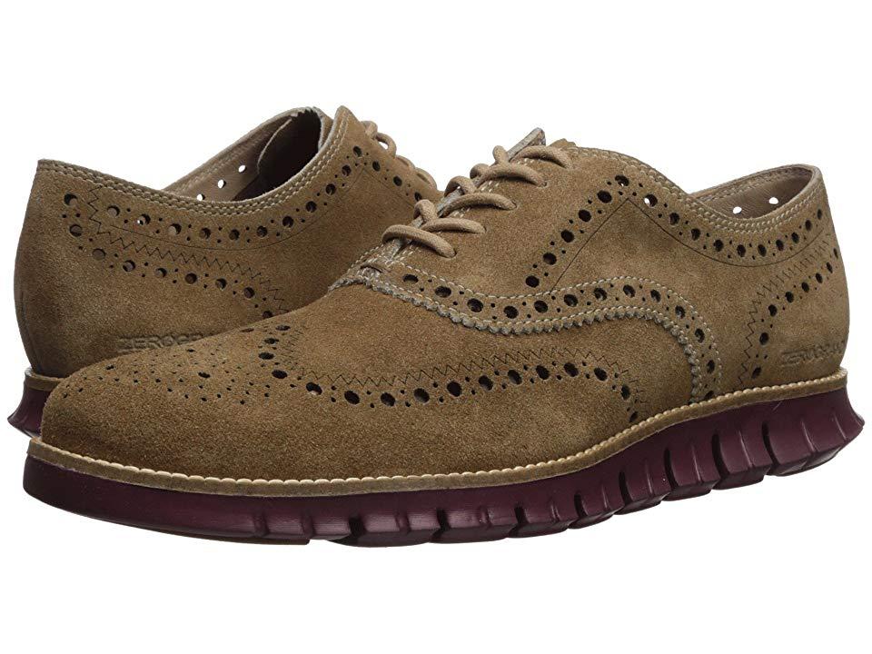 Cole Haan Zerogrand Wing Ox Suede (transient Suede/fired Brick) Shoes ...