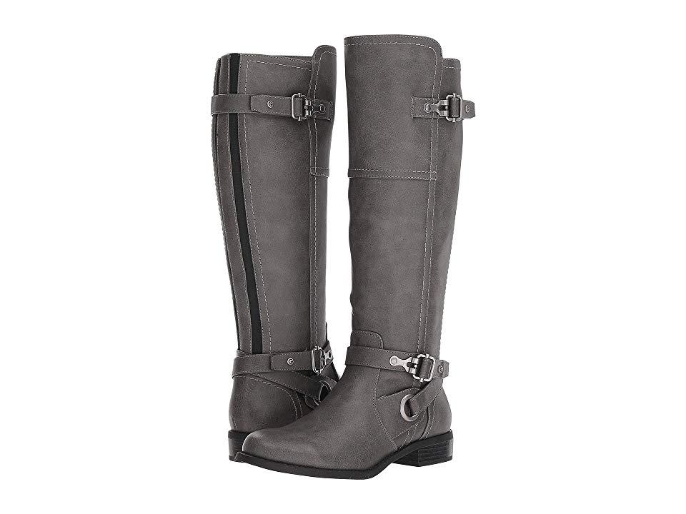 wide width gray boots