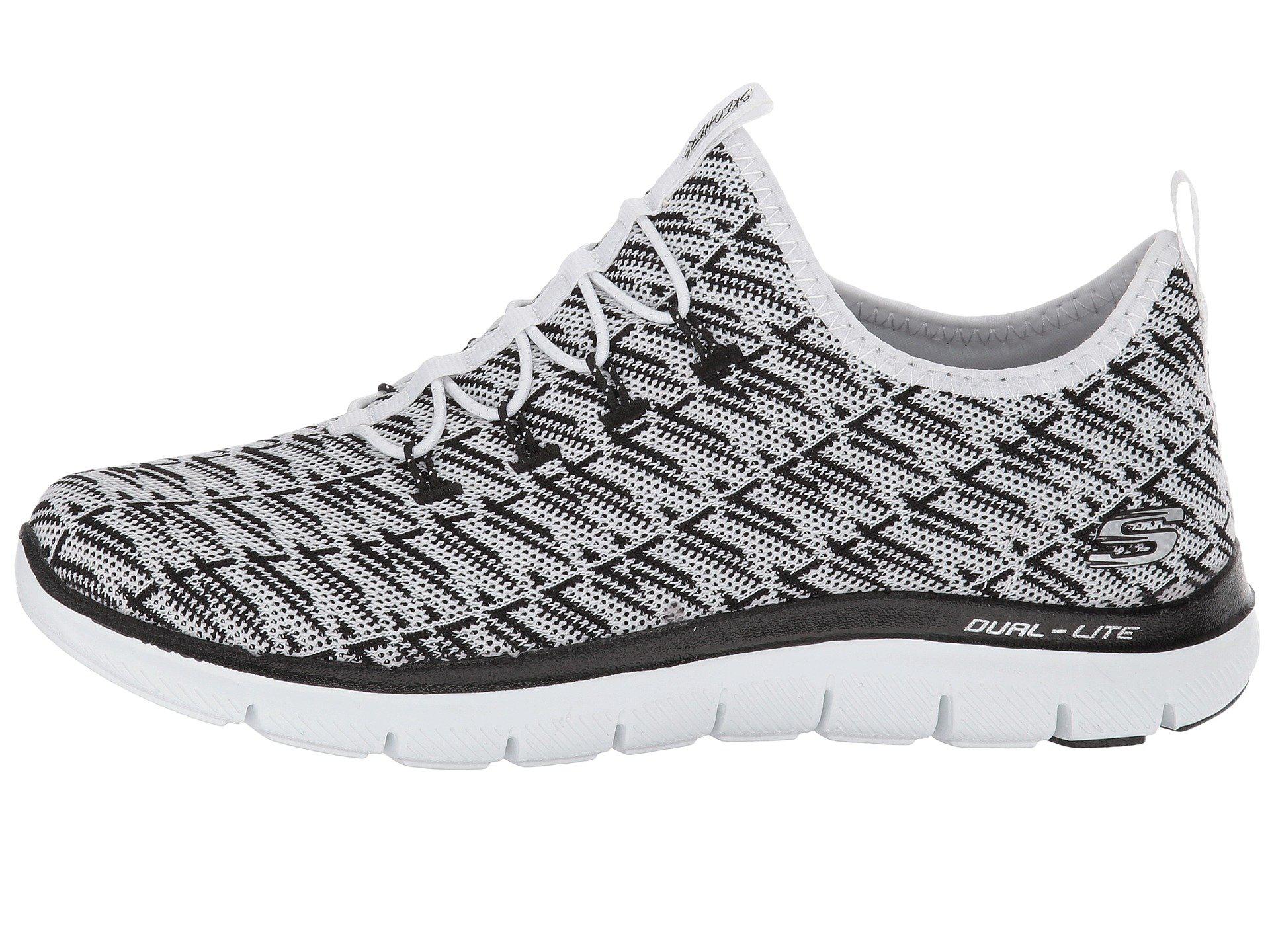 Lyst - Skechers Flex Appeal 2.0 - Insights in White