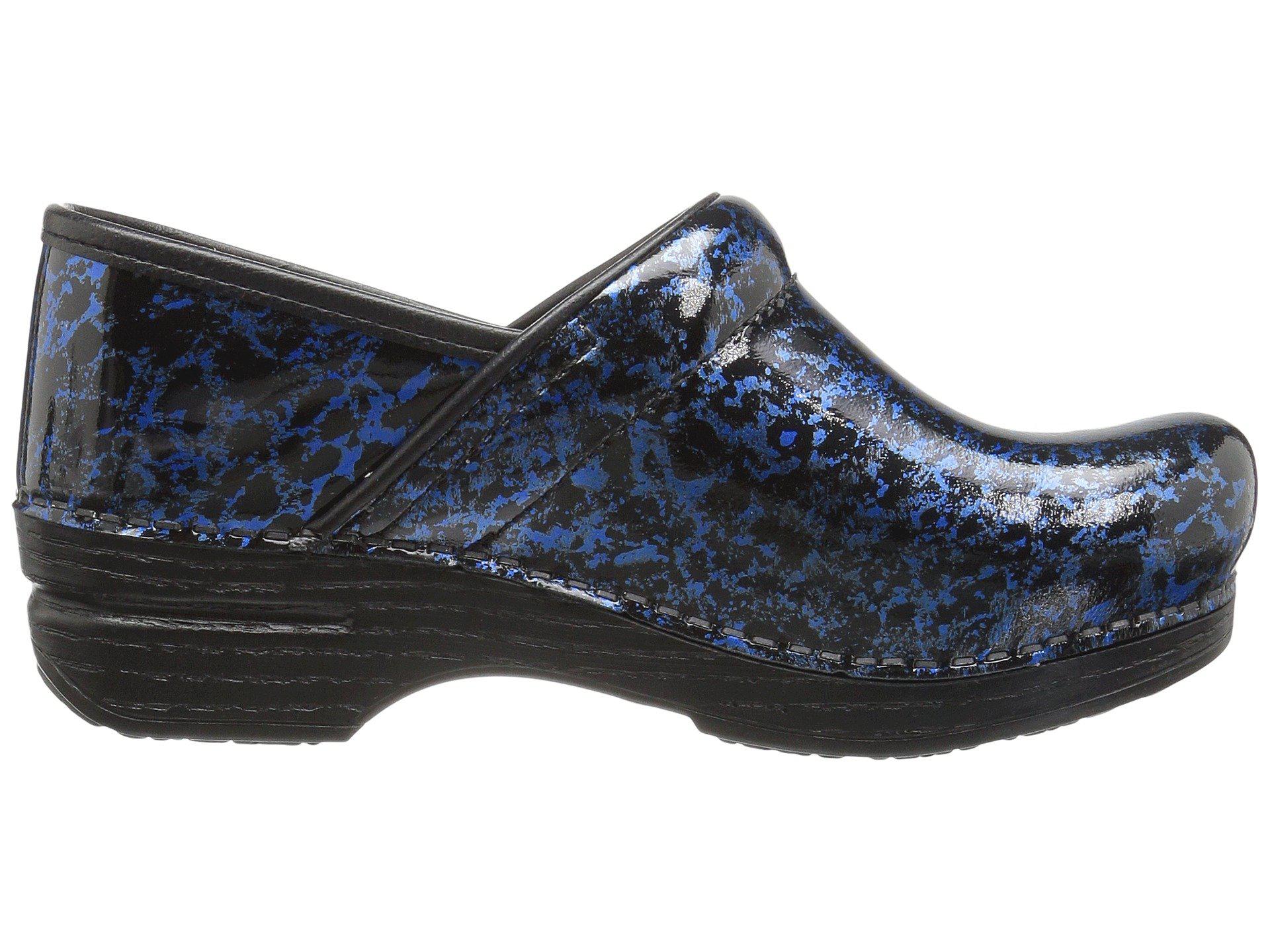 navy blue patent leather dansko clogs