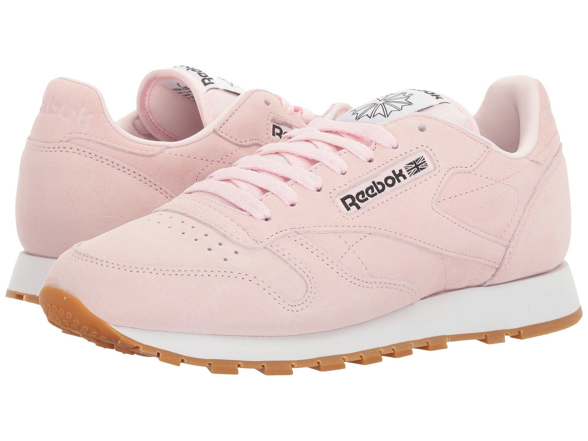 Reebok Womens Pink Classic Leather Pastels Reebok Womens Pink Classic Leather Pastels