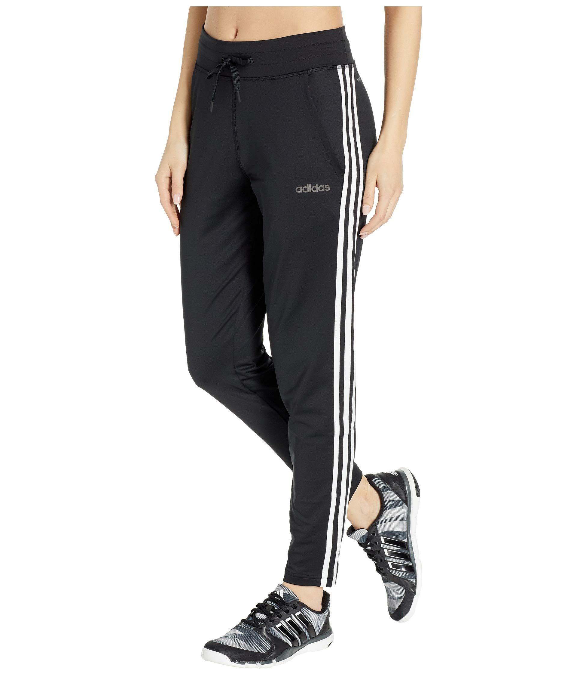 women's adidas designed 2 move midrise striped performance pants