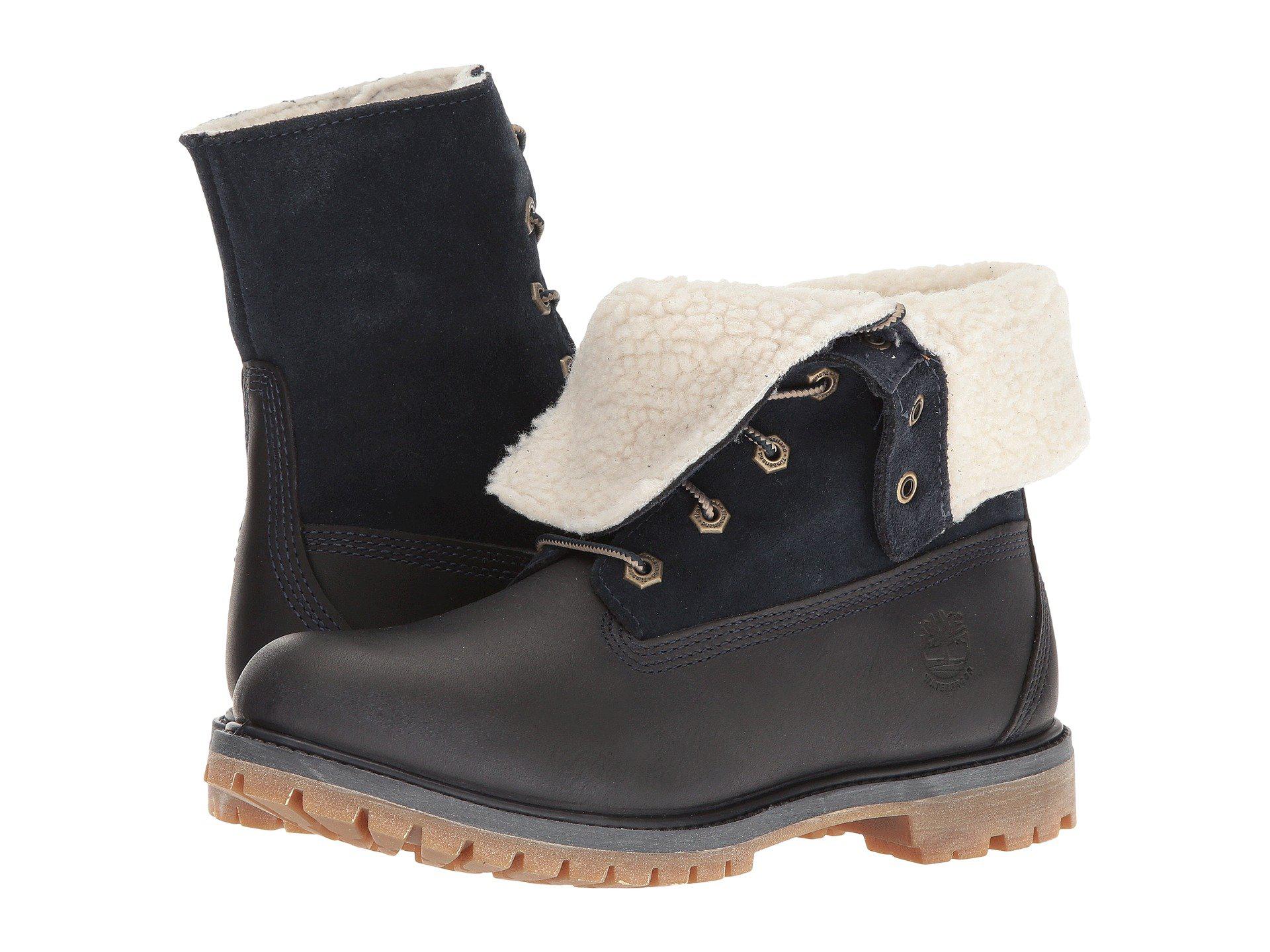 timberland authentics teddy fleece wp fold down