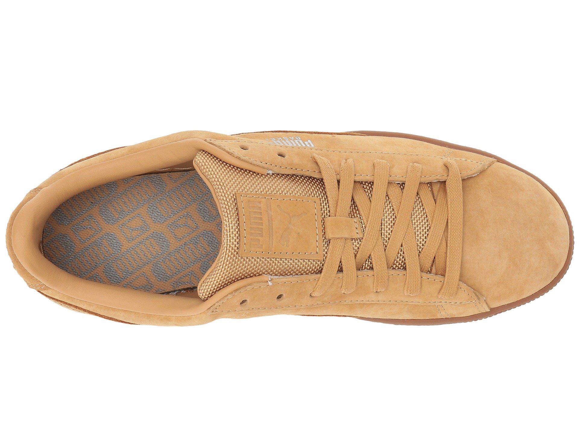 puma basket brights yoyo men brown