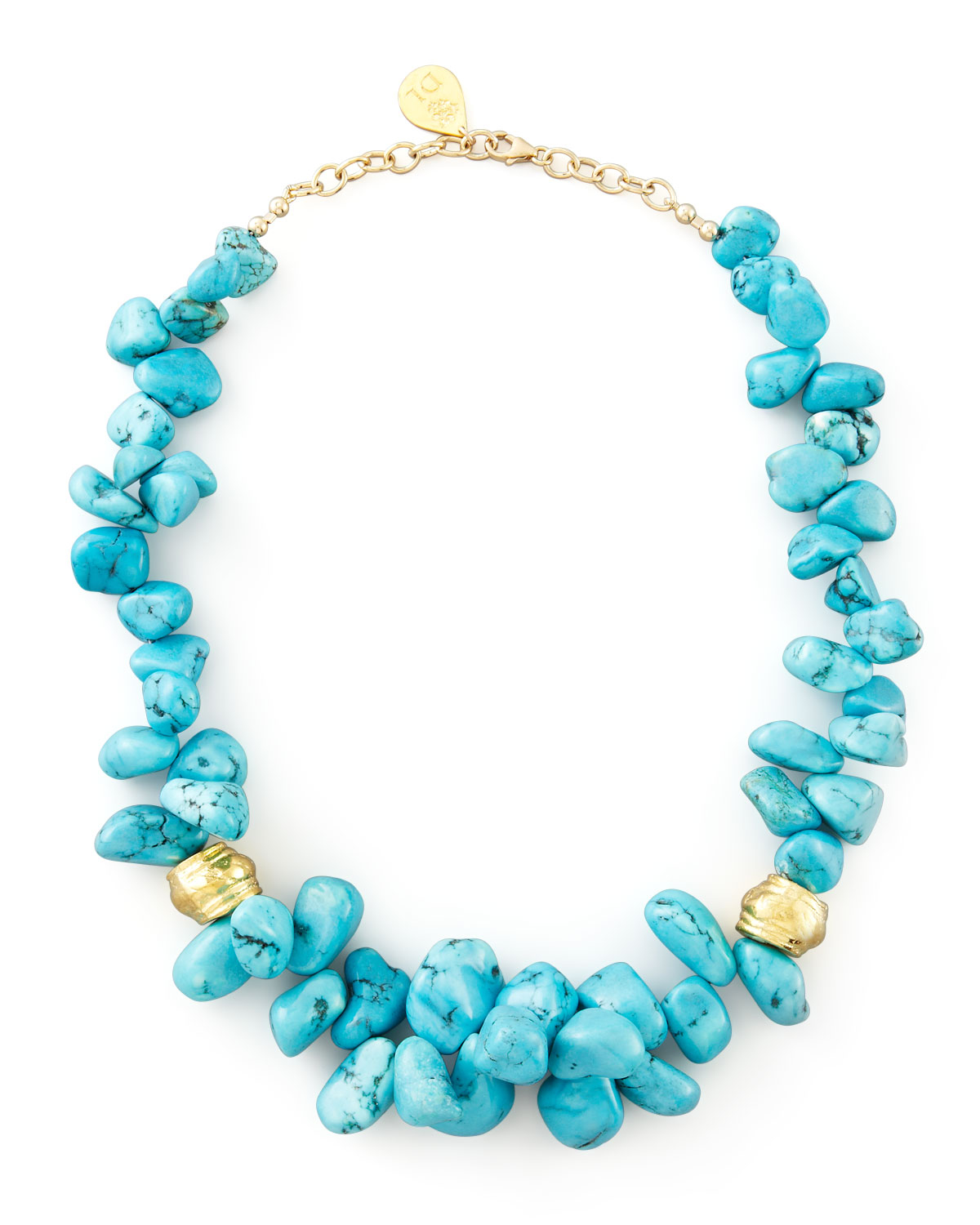 Devon Leigh Turquoise Cluster Beaded Necklace in Blue - Lyst