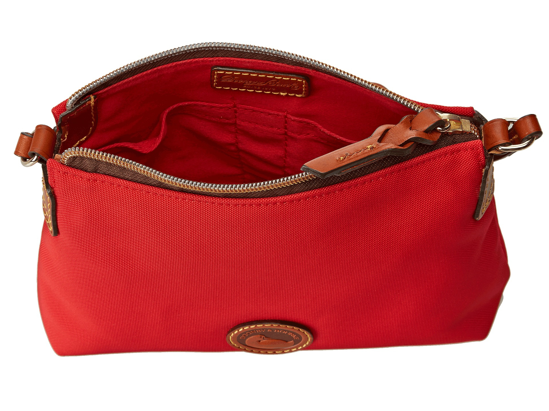 Dooney & bourke "in" Nylon New Slgs Styles Crossbody Pouchette in Red
