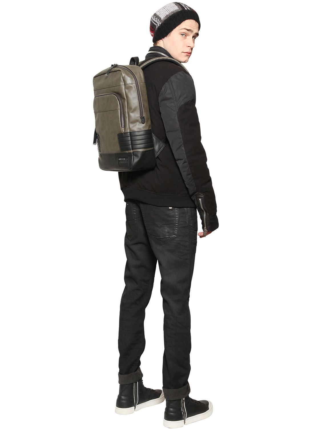 diesel backpack green