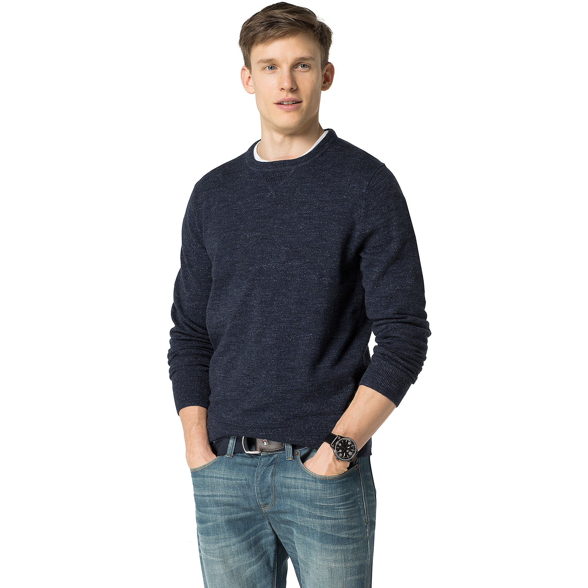 blue tommy sweater