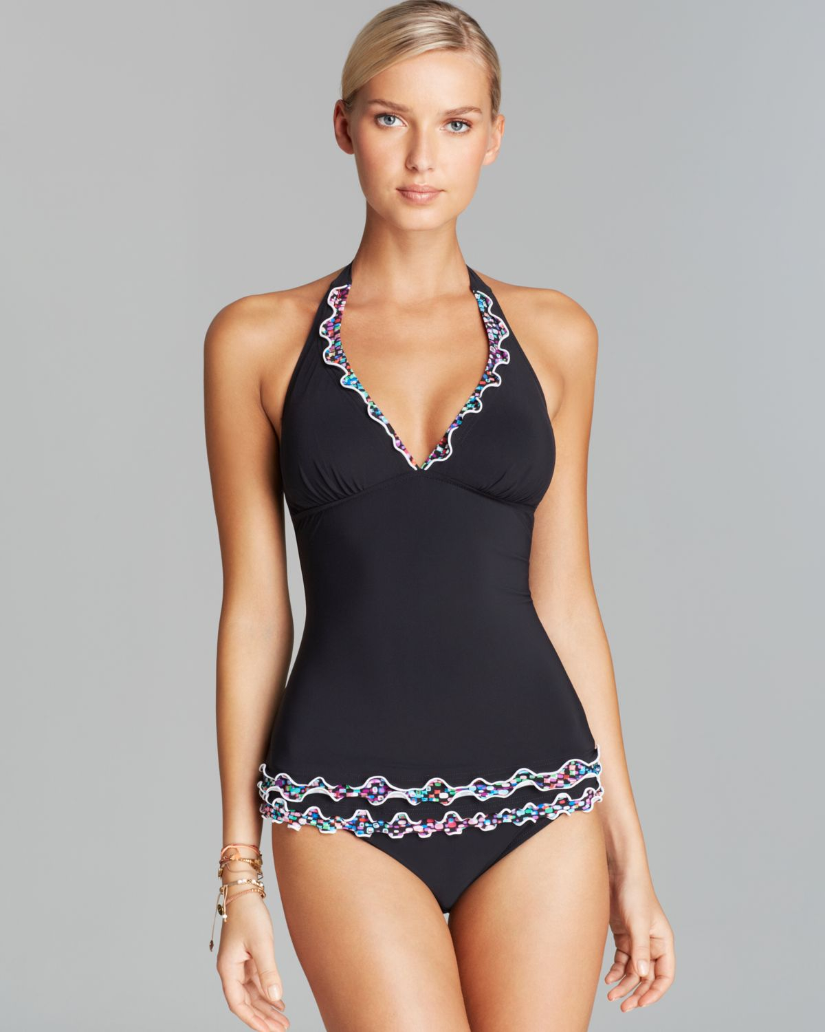 v neck swimsuit top