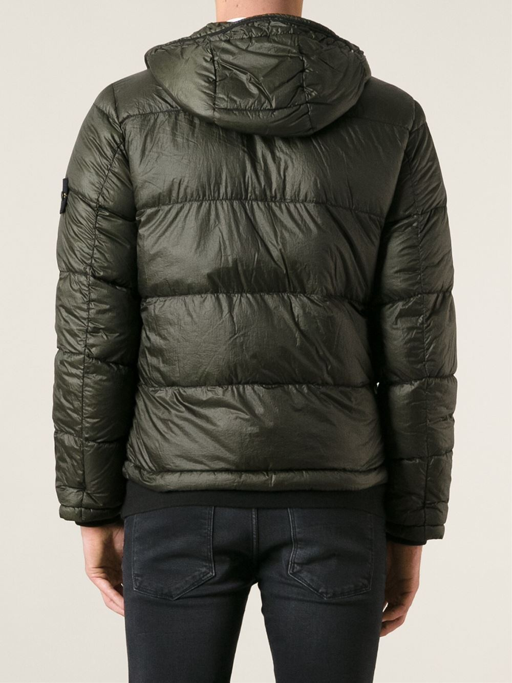 Stone Island Padded Jacket In Green For Men Lyst