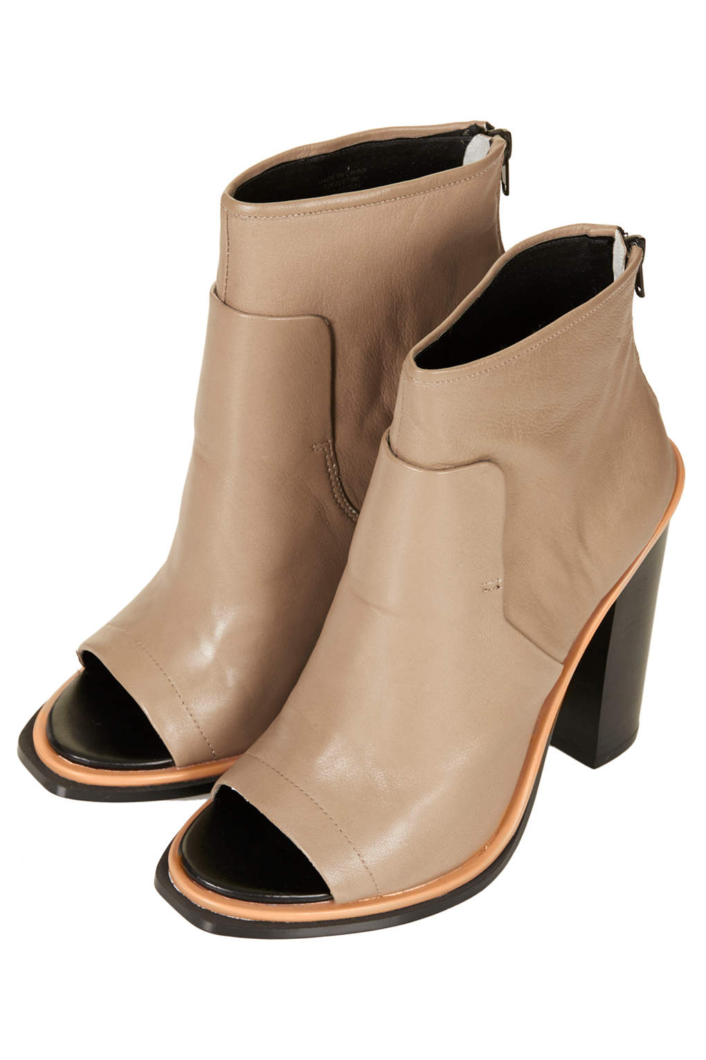 topshop peep toe boots