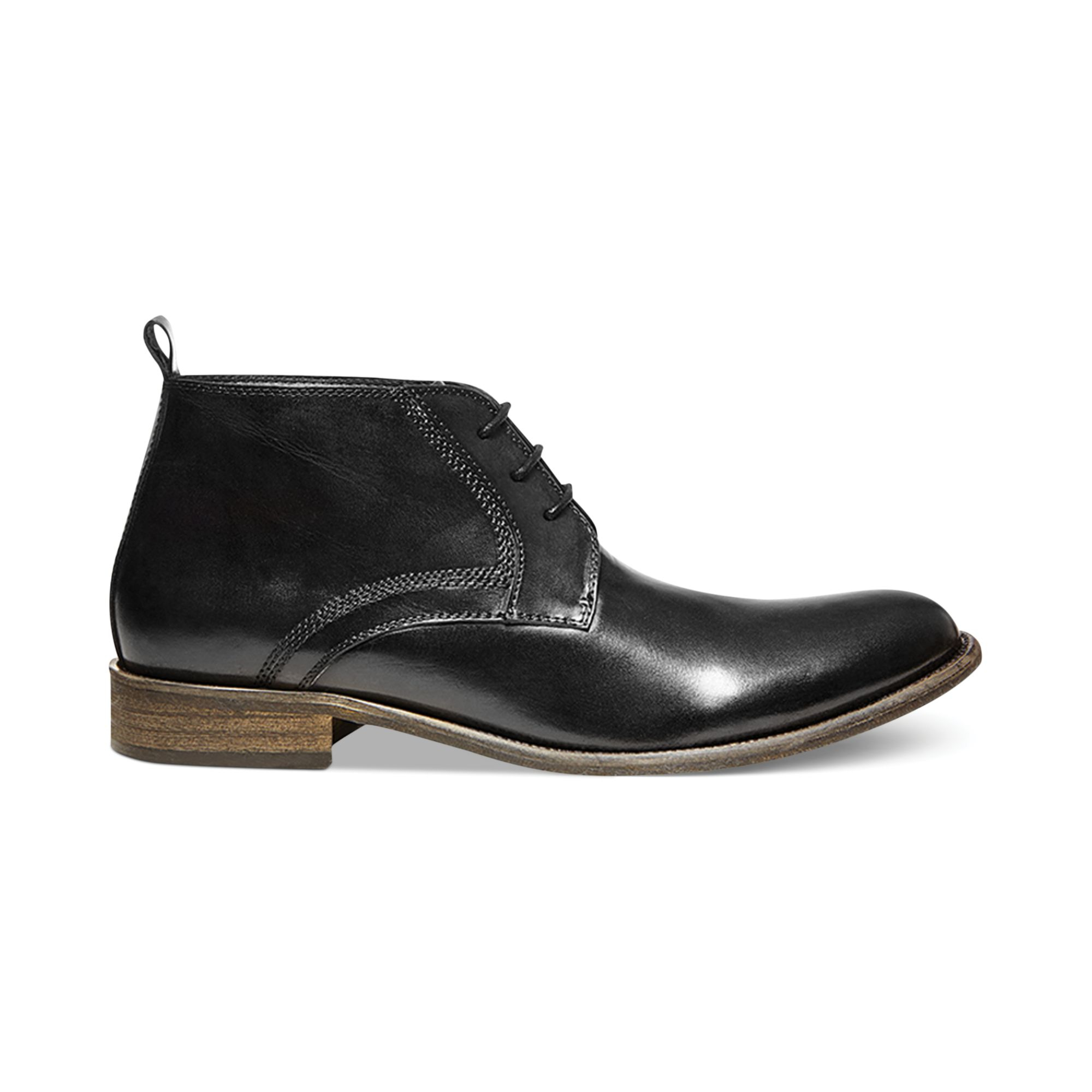 Steve madden Boro Chukka Boots in Black for Men | Lyst