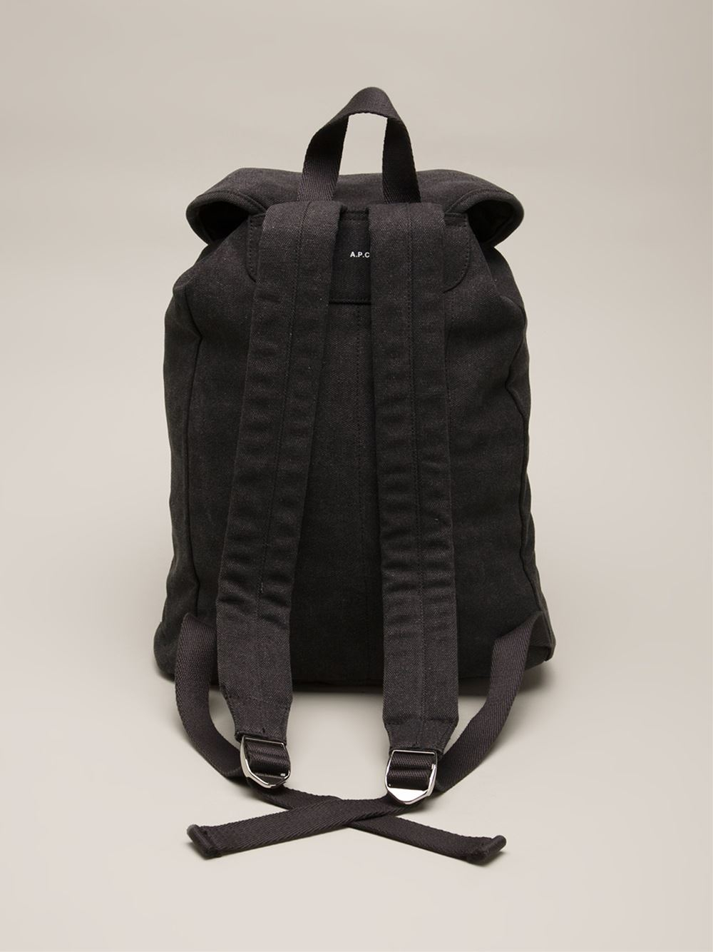 A.P.C. Snap Buckle Backpack in Grey (Gray) for Men Lyst