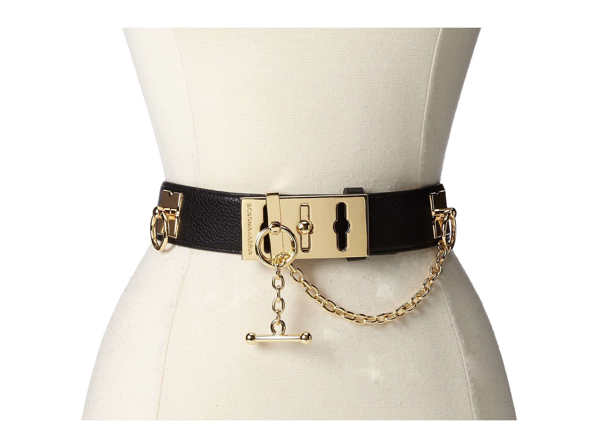 BCBGMAXAZRIA Toggle Waist Belt in Black - Lyst