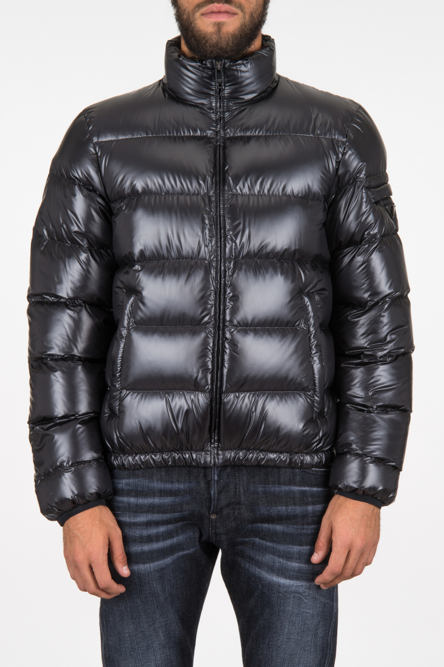 Prada linea rossa Ripstop Quilted Jacket in Black for Men (NERO) | Lyst