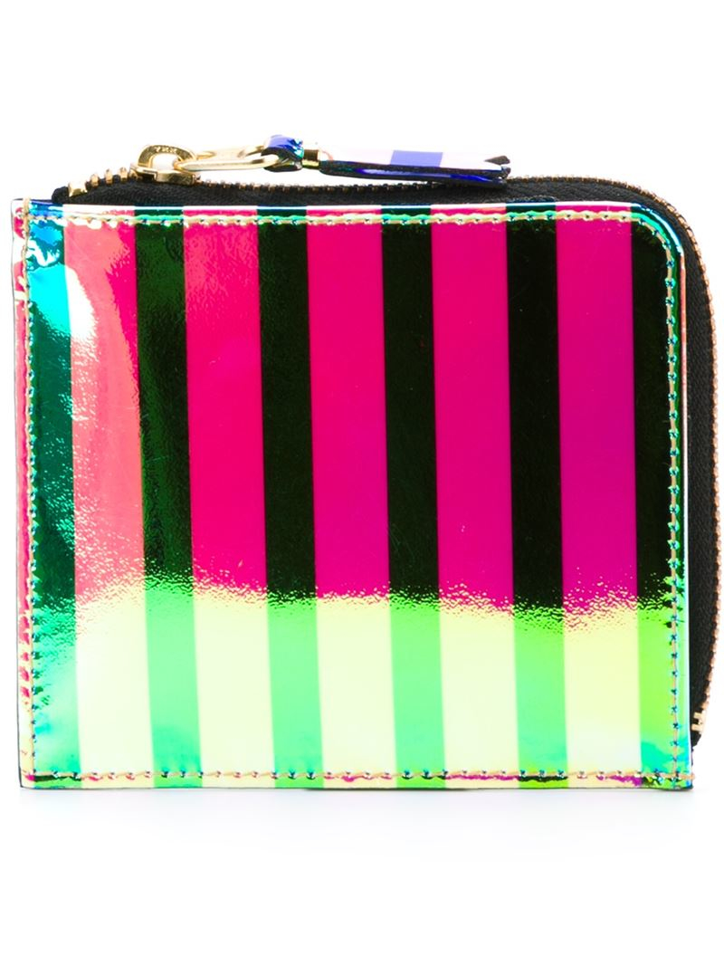 comme des garcons iridescent wallet