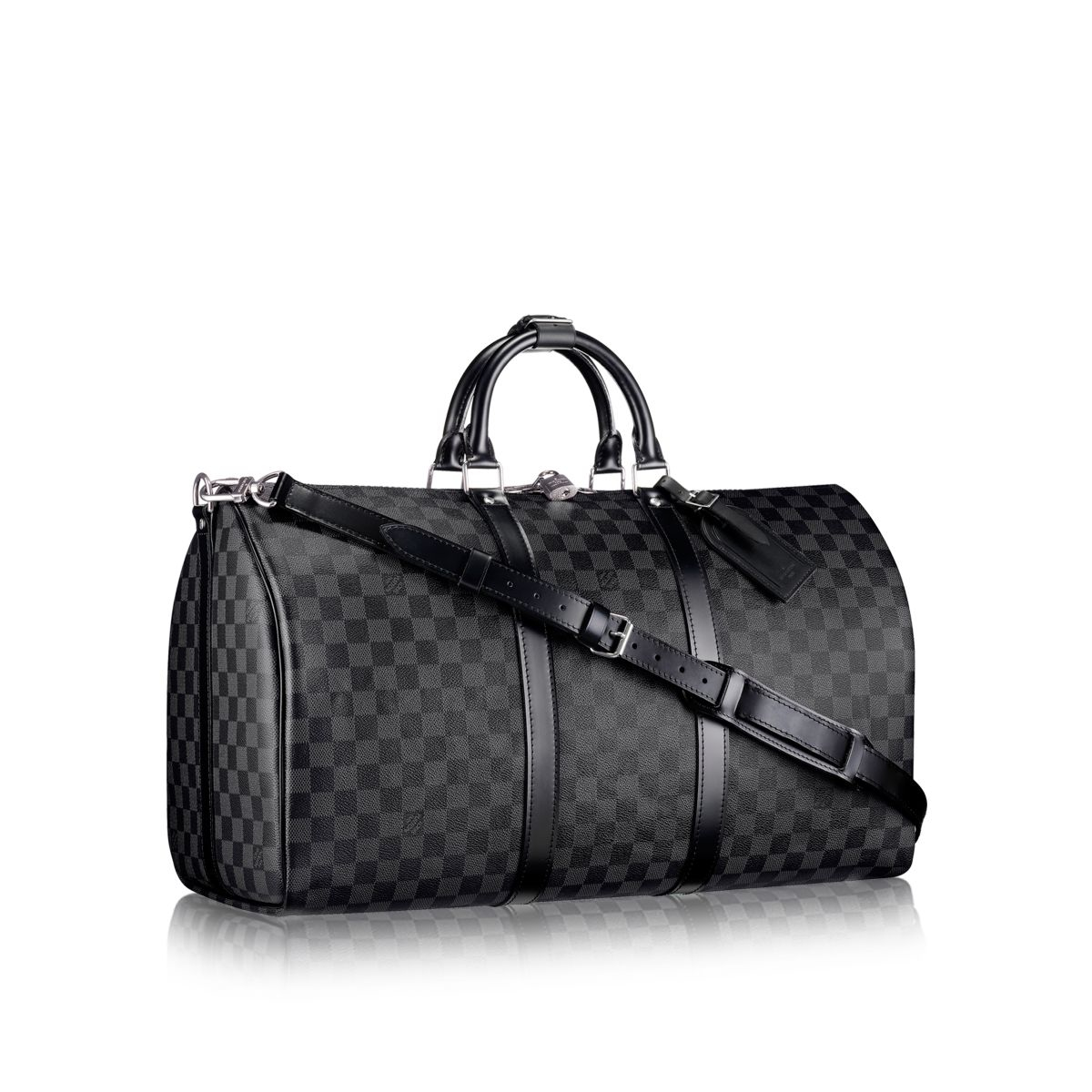 Louis Vuitton Keepall 55 Bandoulière in Gray for Men (graphite) | Lyst