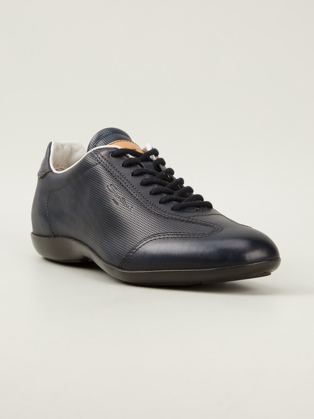 santoni blue sneakers