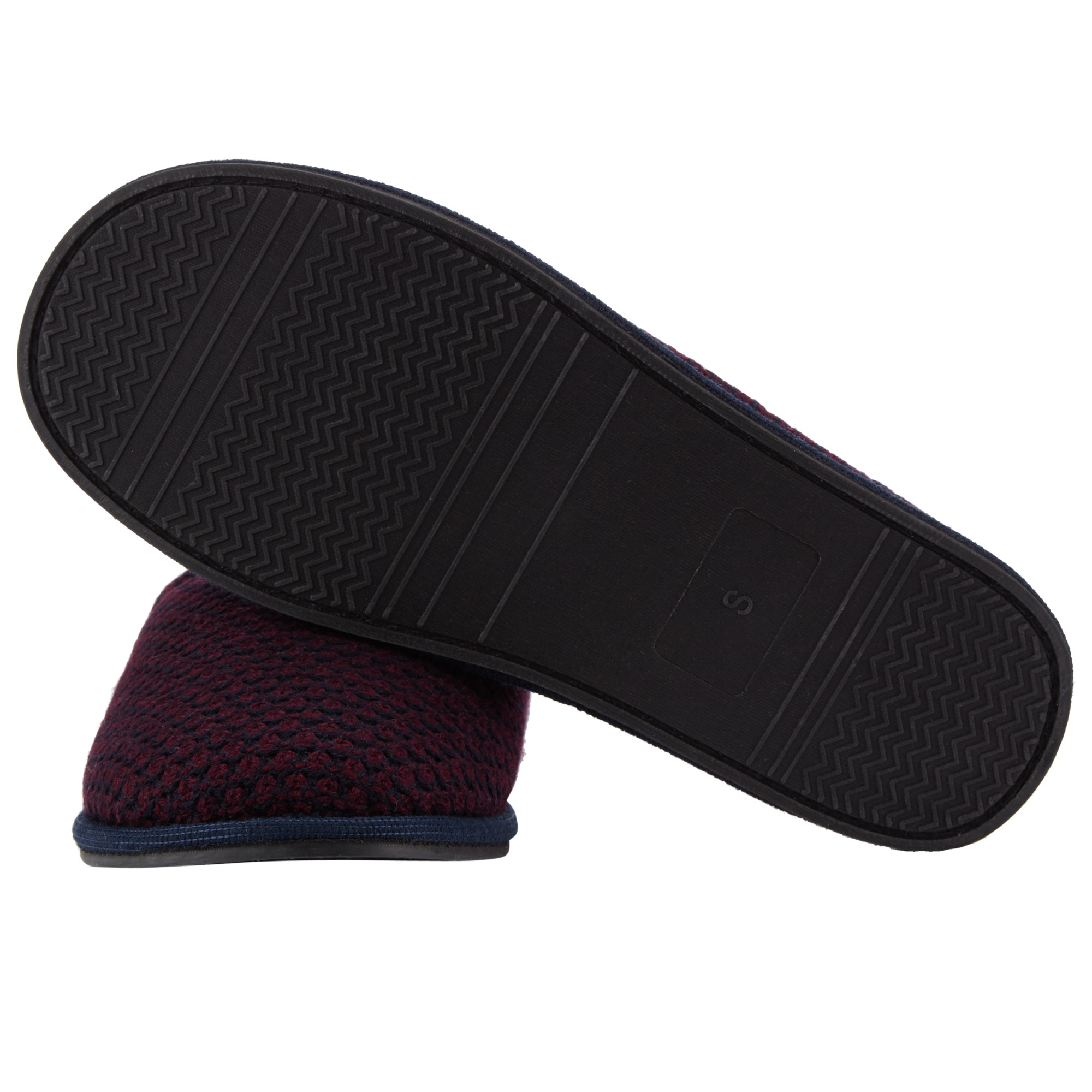 John Lewis Synthetic Chunky Knit Mule Slippers for Men Lyst