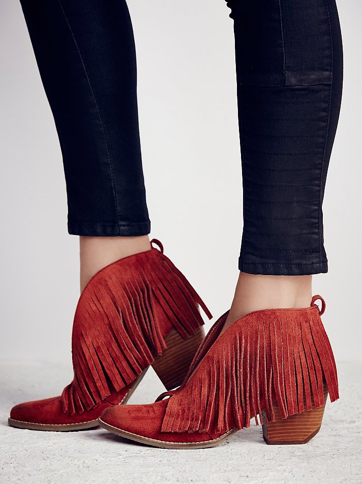 coconut fringe boots