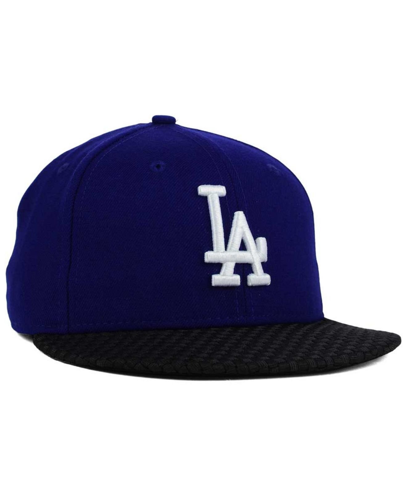 Lyst - Ktz Los Angeles Dodgers Wovenrine 59fifty Cap in Blue for Men