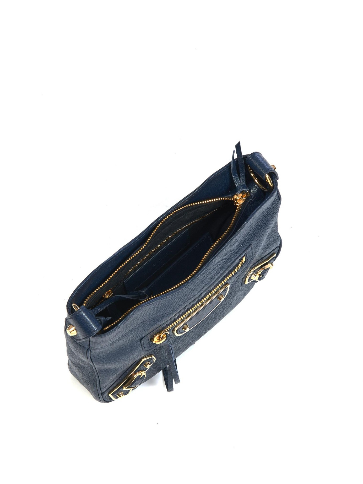 Balenciaga Metallic-Edge Bag Blue | Lyst