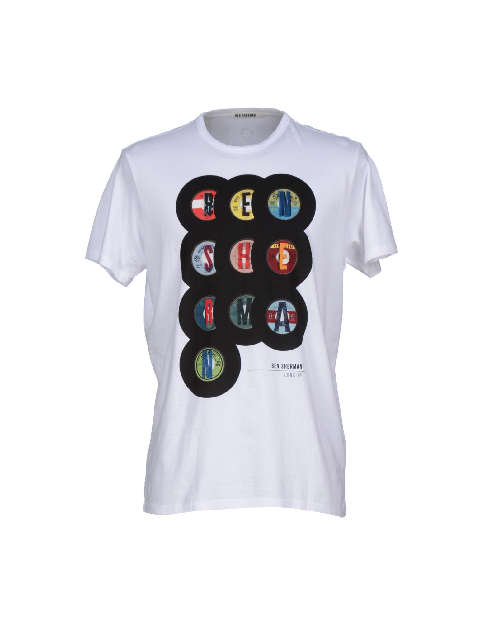 Ben Sherman T Shirt In White For Lyst ben sherman t shirt in white for lyst
